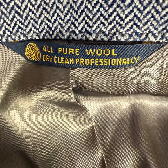 Lords of London for Patrick James Men's Wool Blazer Herringbone Jacket Size 38R - Picture 4 of 11